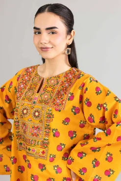 Printed Embroidered Dress - FE26-50