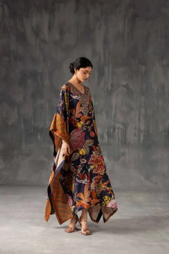 Printed Embroidered Kaftan - KFE26-134