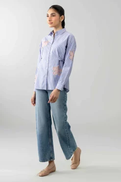 Printed Embroidered Shirt - AS26-71