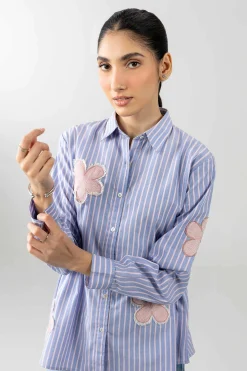 Printed Embroidered Shirt - AS26-71