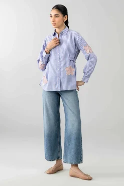 Printed Embroidered Shirt - AS26-71