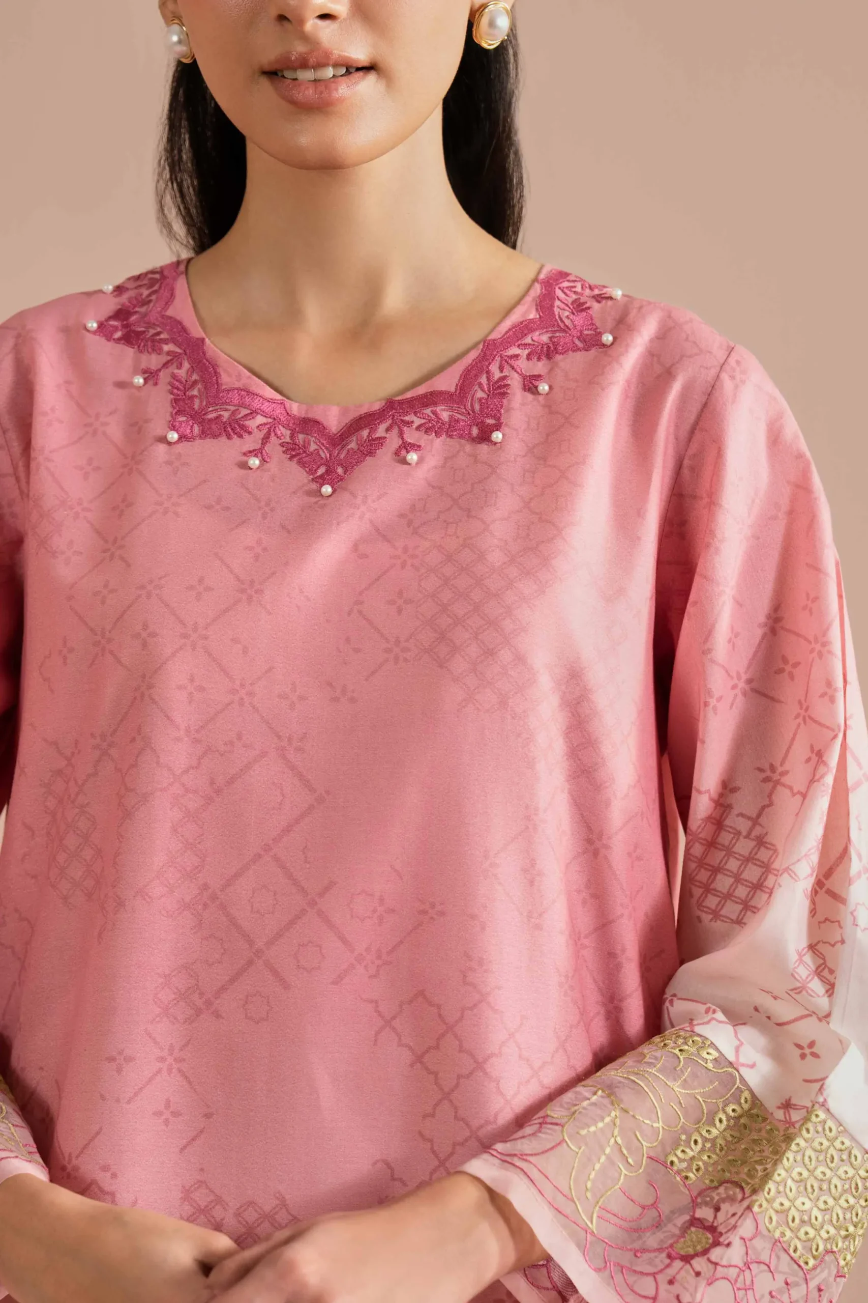 Printed Embroidered Shirt - PE26-03
