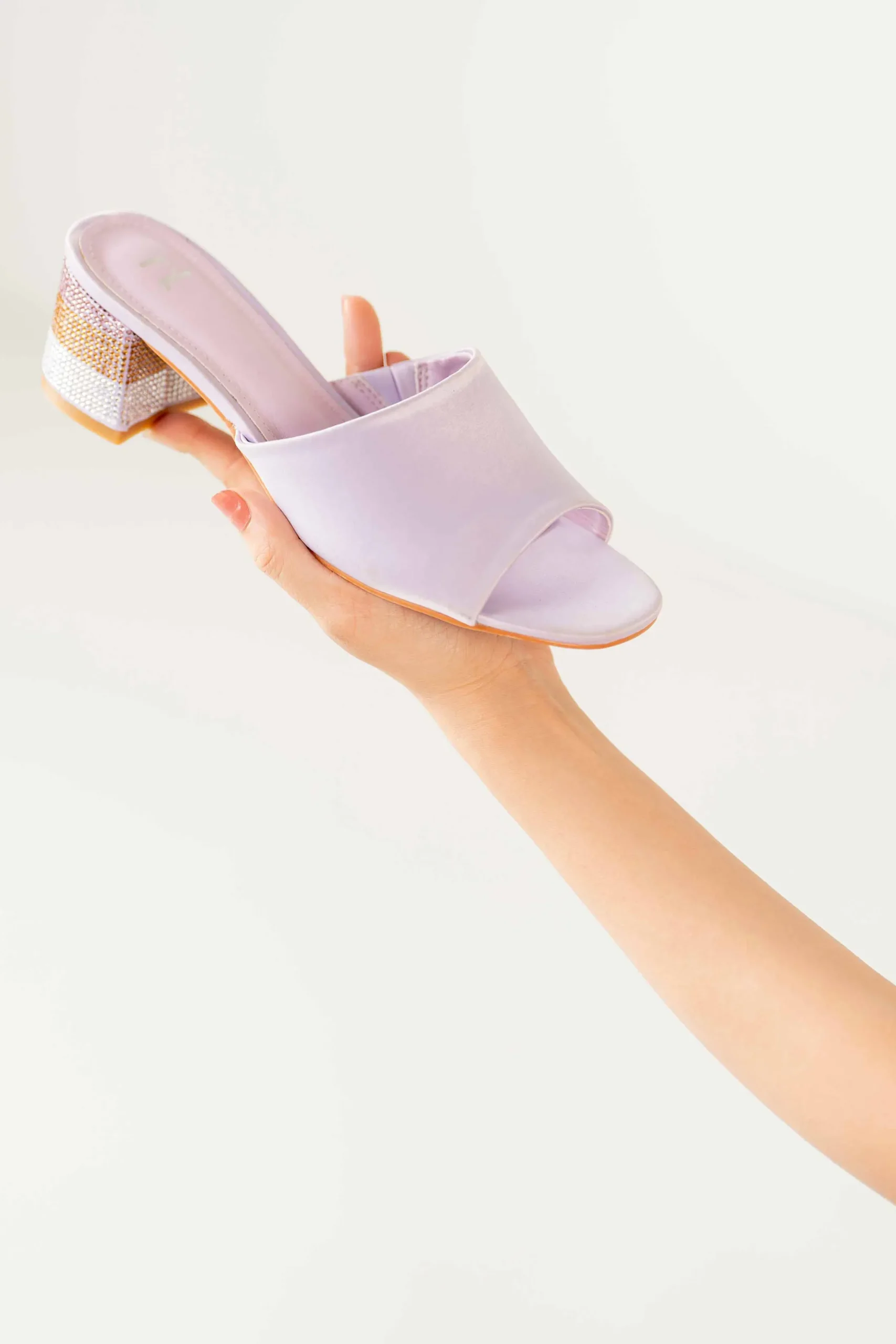 Purple Block Heels-440762909
