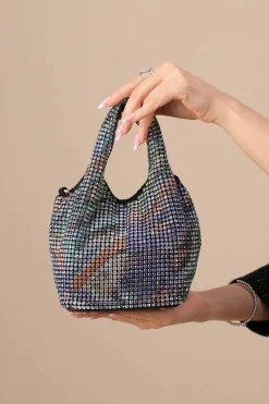 Silver Blue Clutch-444182108