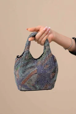 Silver Blue Clutch-444182108