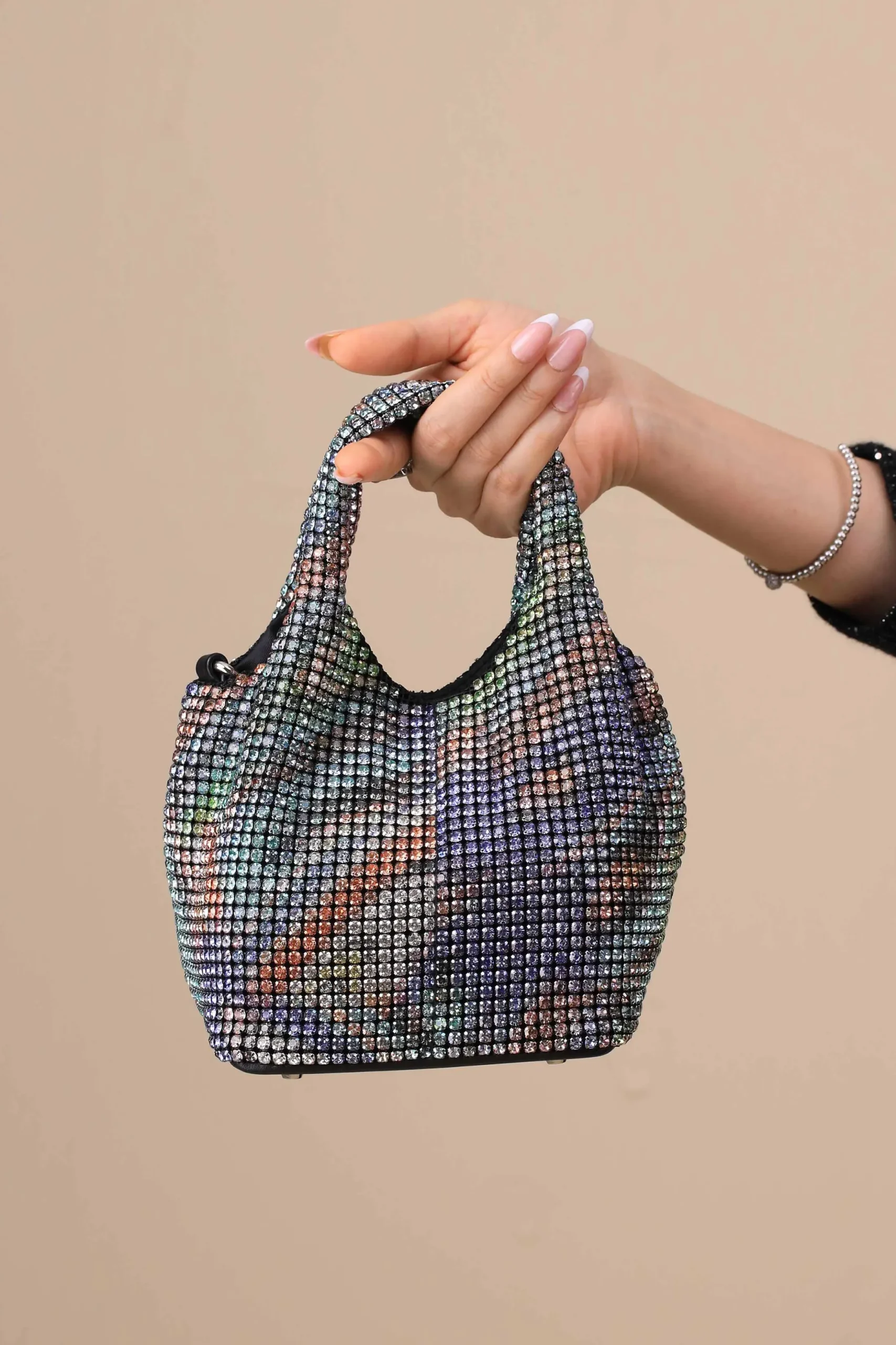 Silver Blue Clutch-444182108