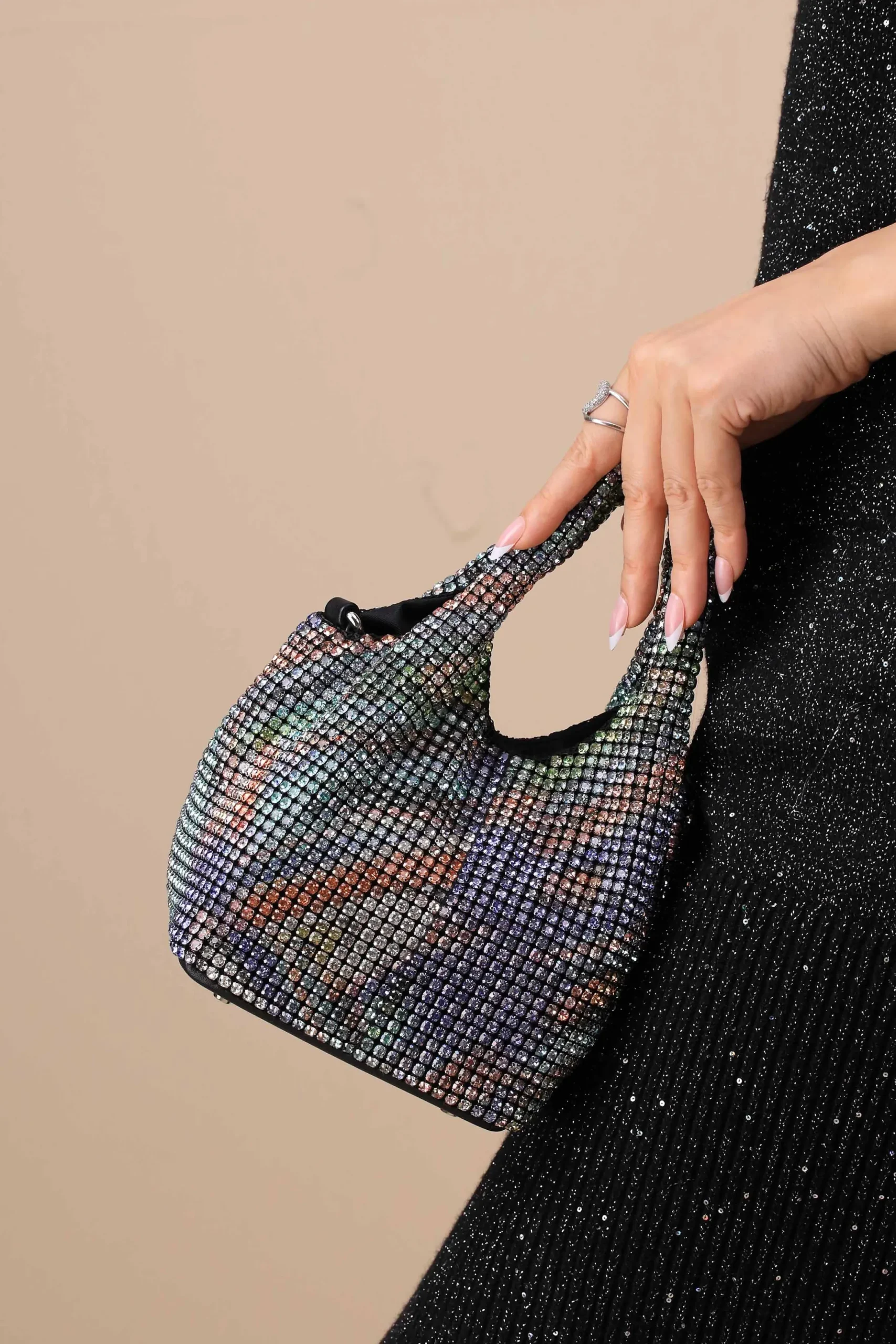 Silver Blue Clutch-444182108