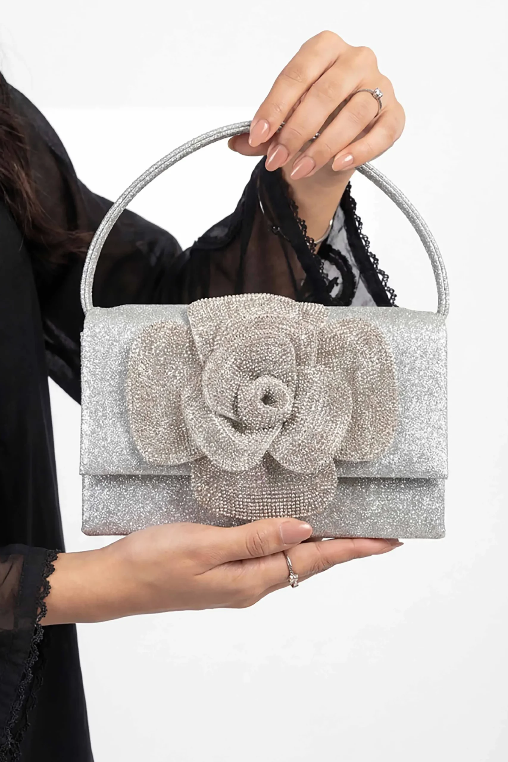 Silver Clutch-448512120