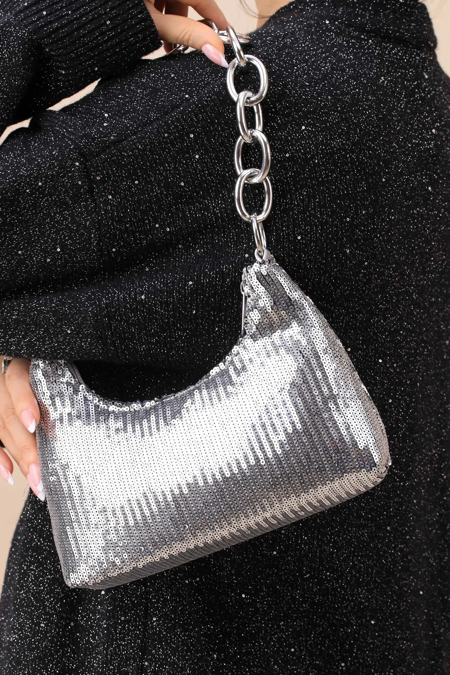 Silver Clutch-445732120