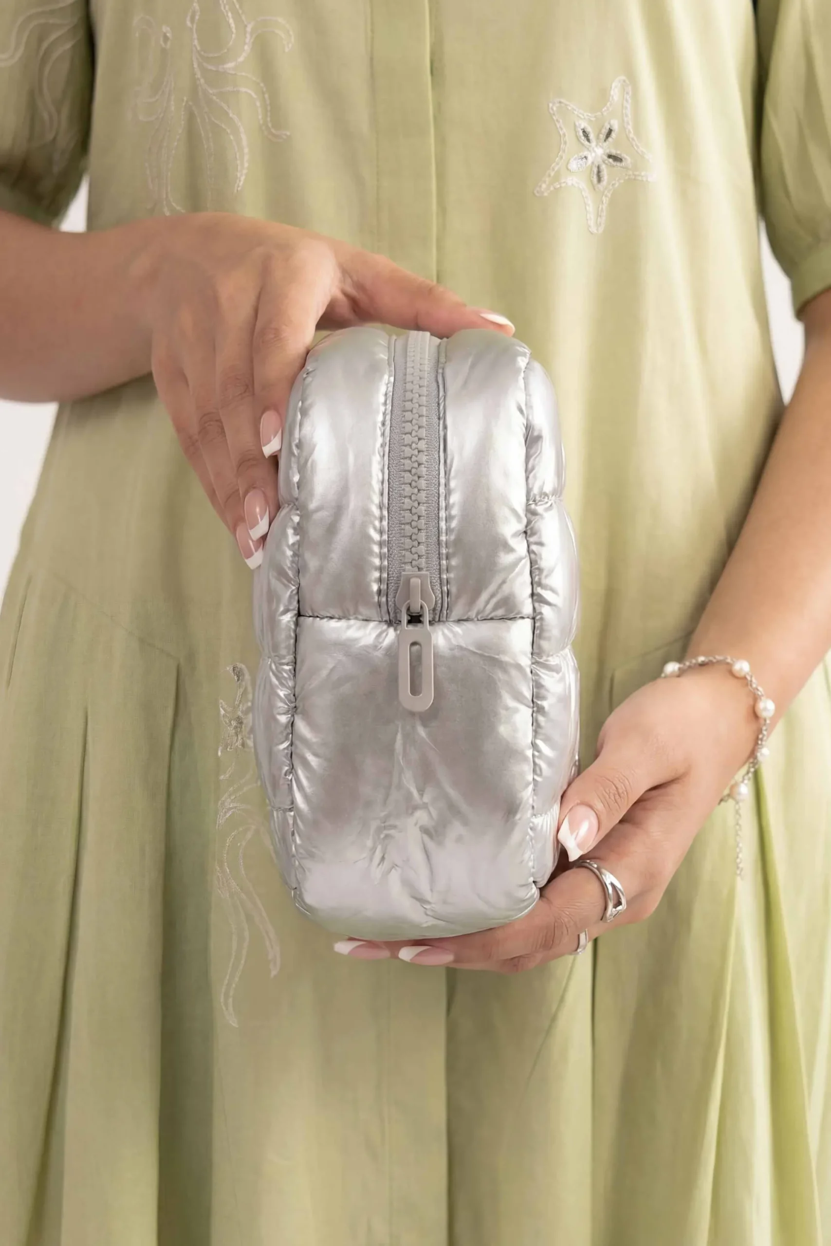 Silver Vanity Bag-448332120