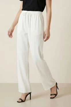 White Women Pants-447980112
