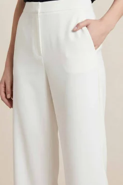White Women Pants-447960112