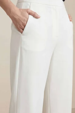 White Women Pants-447960112