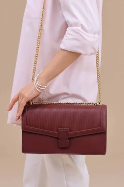 Wine Red Shoulder Bag-445642101