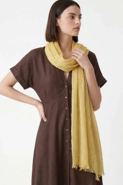Yellow Women Scarf-443382102