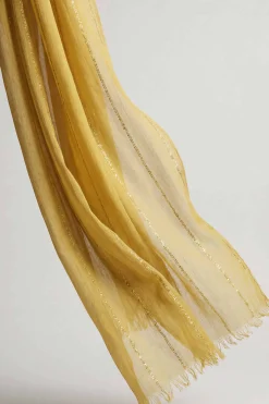 Yellow Women Scarf-443442102