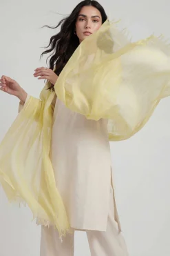 Yellow Women Scarf-447802102